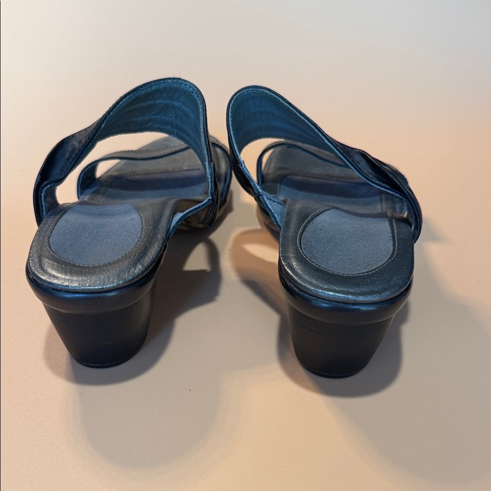 Naot Black Leather Slide Mules - Picture 5 of 6